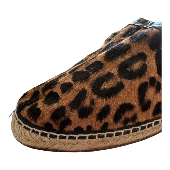 Dolce & Gabbana Women's Flats Leopard-print fabric Espadrilles Sz. 11 - Picture 3 of 16